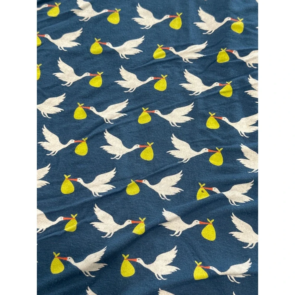 KicKee‎ Pants Stroller Blanket Blue Stork Print